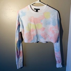Forever 21 tie-dye cropped top.